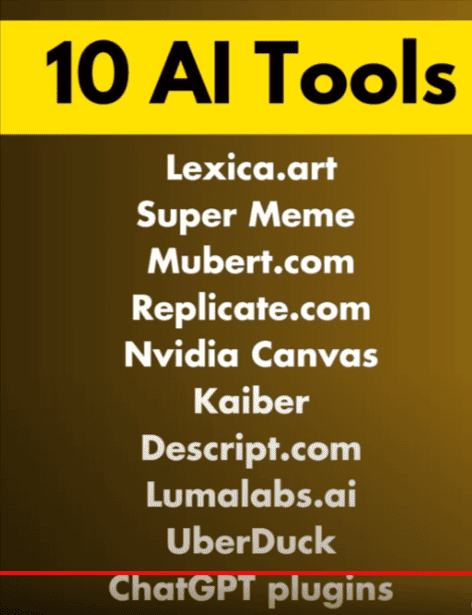 Top ten AI tools